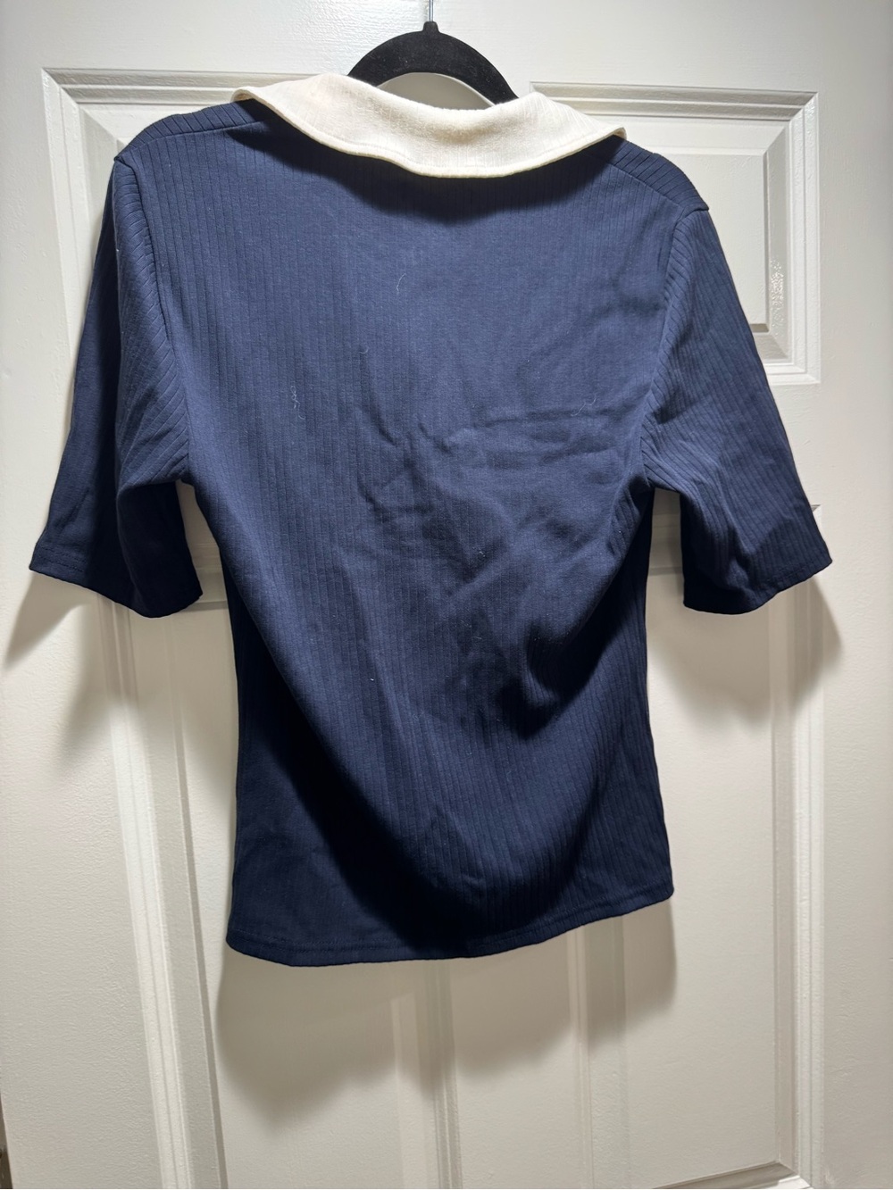 J Crew Ribbed Short Sleeve Polo Shirt - Picture 2 of 5